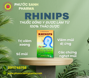 RHINIPS - VIÊM XOANG , VIÊM MŨI DỊ ỨNG